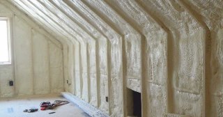 Утепление мансарды ППУ в Электростали - от 795 руб/кв м.
